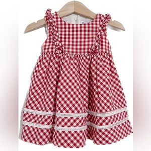 Red and white check Mayoral dress
